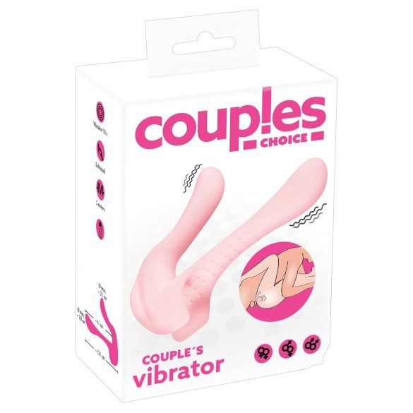 Izbor za parove - dvomotorni vibrator (blago ružičasti)