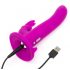 Happyrabbit Strap-On - zečji strap-on vibrator (ljubičasti)