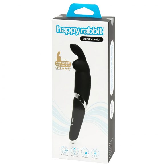 Happyrabbit Wand - akumulatorski masažer vibrator (crni)