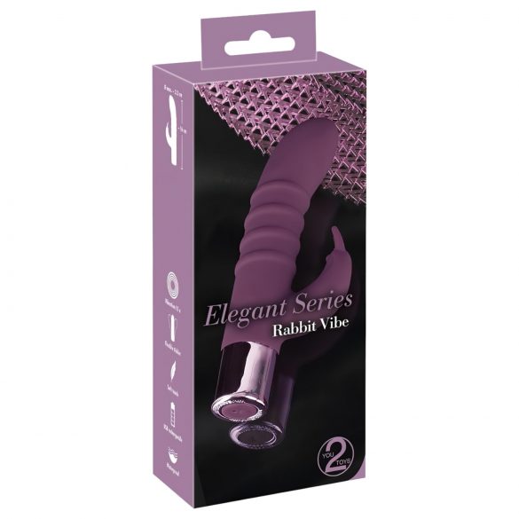 Rabbit Vibe - Punjivi G-tačka vibrator sa stimulacijom klitorisa (ljubičasti)