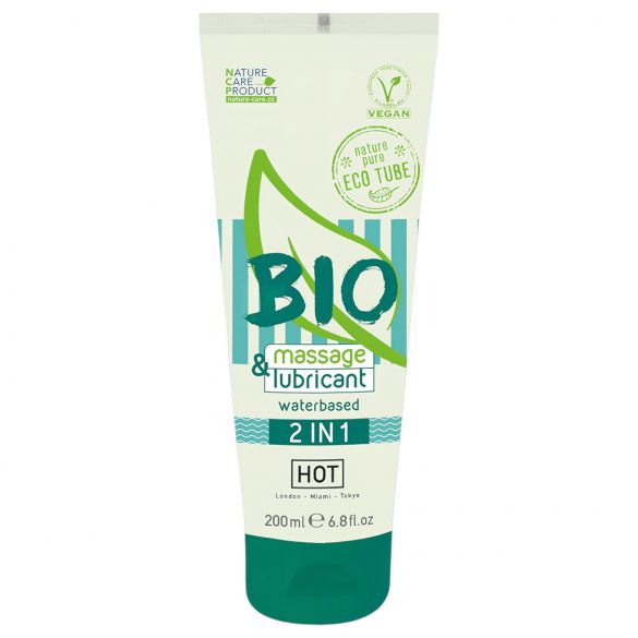 HOT Bio 2u1 - gel za masažu i lubrikant na vodenoj bazi (200ml)