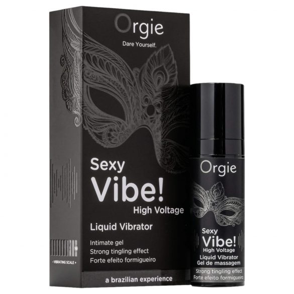 Orgie Sexy Vibe High Voltage - unisex tečni vibrator (15ml)