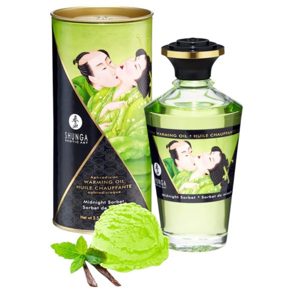 Shunga - zagrejana masaža uljem - ponoćni sorbet (100ml)