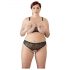 Cottelli Plus Size - set sa perlama (crni)