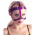 Bad Kitty - sjajna metalik roze glava halter