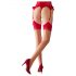 Cottelli - Back Seam Stockings with High Heel Reinforcement (Nude-Red)