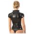 LATEX - kratki crni ženski top sa rajsferšlusom - XL