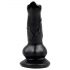 Životinjski užitak - dildo pasji penis - 12cm (crni)