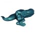 Toppedmonster - dinosaurus silikon dildo - 26 cm (tirkiz)