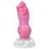 Bulldog dildo za fantaziju - 17 cm (pink)