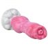 Bulldog dildo za fantaziju - 17 cm (pink)