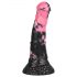 Zločesti Konj - silikonski dildo - 18cm (crno-roze)