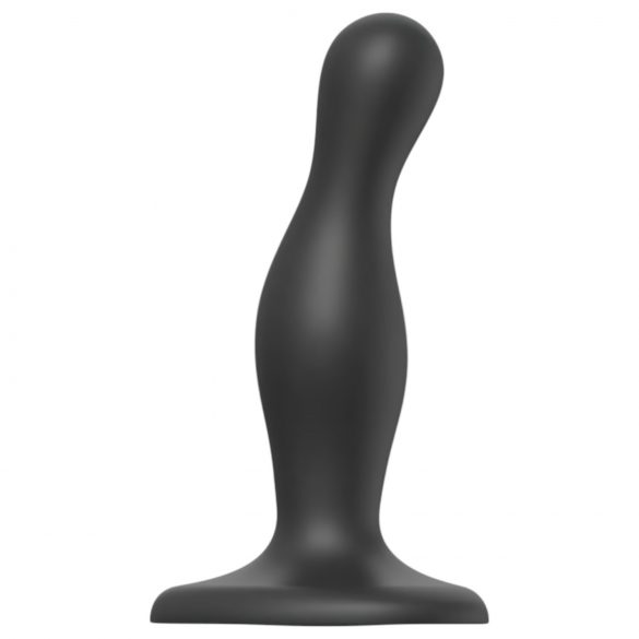 Strap-on-me Curvy S - zvlněné dildo s nožičkami (černé)