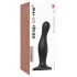 Strap-on-me Curvy M - talasni talpasti dildo (crni)