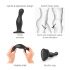 Strap-on-me Curvy M - talasni talpasti dildo (crni)