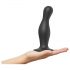 Strap-on-me Curvy L - talas i talpas dildo (crni)