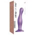 Strap-on-me Curvy L - vlnitý, přísavný dildo (fialový)