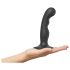 Strap-on-me P&G S - savijeni crni dildo sa bazom