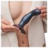 Strap-on-me Snaky M - savitljivi analni dildo (metalno plavi)