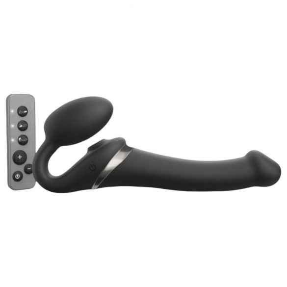 Strap-on-me M - crni srednji vazdušni strap-on vibrator