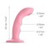 Strap-on-me M - vodootporni G-punkt vibrator (pink)