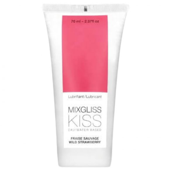 Mixgliss Kiss Wild - lubrikant na bazi vode - jagoda (70ml)