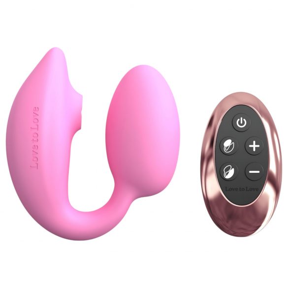 Love to Love Wonderlover - G-tačkasti vibrator sa dražiteljom klitorisa (pink)