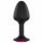 Dorcel Geisha Ruby XL - crni plug sa roze kamenom