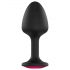 Dorcel Geisha Ruby XL - crni plug sa roze kamenom