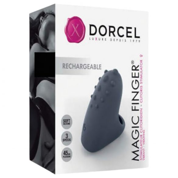 Dorcel Čarobni Prst - USB punjiv, sivi prstasti vibrator