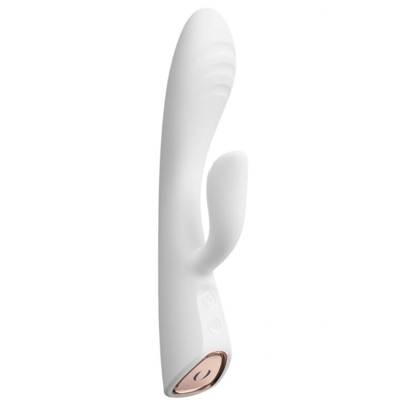 Dorcel Flexi Rabbit - grejni vibrator sa klitoralnim krakom (beli)