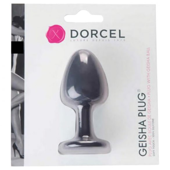 Dorcel Geisha Plug M - kuličkový anální kolík (černý)