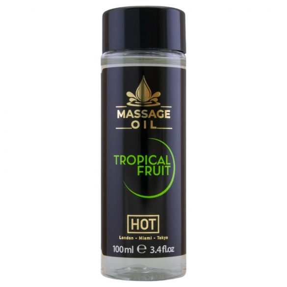 HOT masážní olej pro péči o pokožku - tropické ovoce (100 ml)