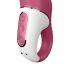 Satisfyer Petting Hippo - vodootporni vibrirajući zec (magenta)