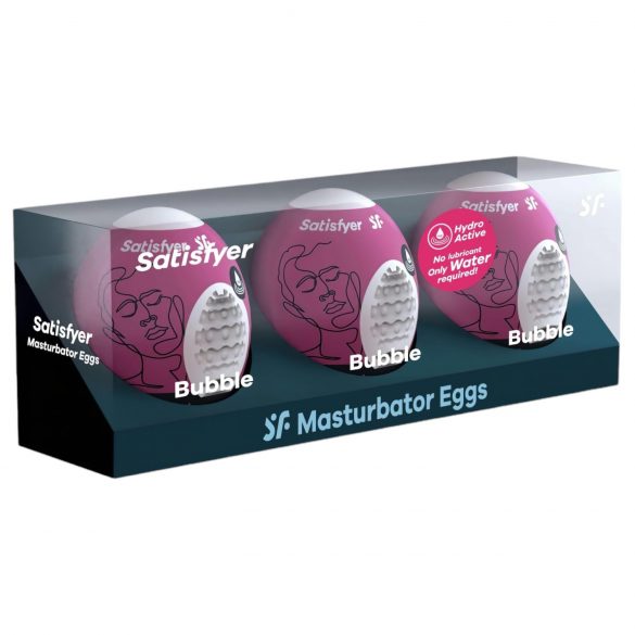 Satisfyer Egg Bubble - set masturbacionih jaja (3 komada)