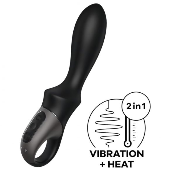 Satisfyer Heat Climax - pametan grejni analni vibrator (crni)