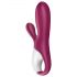 Satisfyer Hot Bunny - pametan grijući vibrator sa rukom za klitoris (crveni)