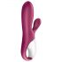 Satisfyer Hot Bunny - pametan grijući vibrator sa rukom za klitoris (crveni)