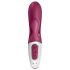 Satisfyer Hot Bunny - pametan grijući vibrator sa rukom za klitoris (crveni)