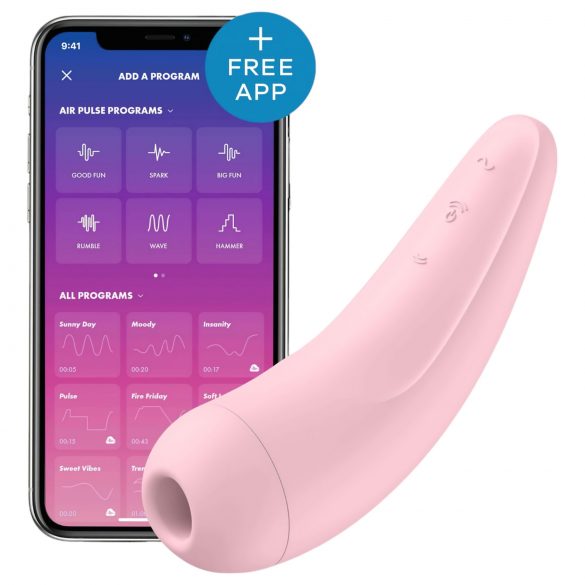 Satisfyer Curvy 2+ - pametan vibrirajući stimulator klitorisa (pink)