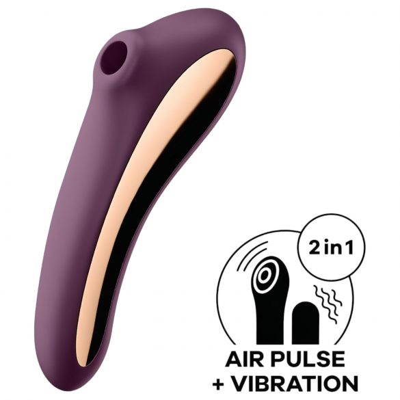 Satisfyer Dual Kiss - 2u1, vaginalni i klitoralni vibrator (ljubičasti)