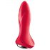 Satisfyer Rotator Plug 1 - punjivi analni vibrator sa kuglicama (crveni)