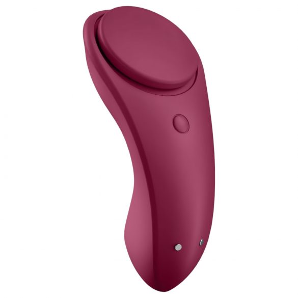 Satisfyer Sexy Secret - pametni vodootporni vibrator gaćice (crveni)