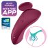 Satisfyer Sexy Secret - pametni vodootporni vibrator gaćice (crveni)