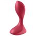 Satisfyer Backdoor Lover - punjivi vodootporni analni vibrator (crveni)