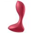 Satisfyer Backdoor Lover - punjivi vodootporni analni vibrator (crveni)