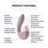 Satisfyer Supernova - punjivi 2u1 vibrator s talasima (pink)