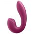 Satisfyer Sunray - punjivi, 2u1 vazdušni vibrator (crveni)