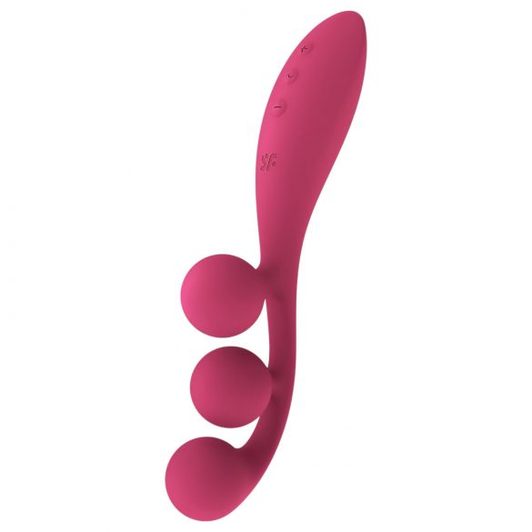 Satisfyer Tri Ball 1 - bežični multifunkcionalni vibrator (crveni)