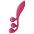 Satisfyer Tri Ball 1 - bežični multifunkcionalni vibrator (crveni)